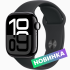 Apple Умные часы Watch Series 10, 42 мм, Jet Black, Sport Band, Black S/M