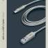 Deppa Steel USB-microUSB 1,2м оплетка металл Silver