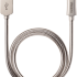 Deppa Steel USB-microUSB 1,2м оплетка металл Silver