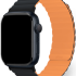 uBear Mode для Apple Watch 42|44|45|49 mm силиконовый  Черный/оранжевый (WB17OB01ML-AW )