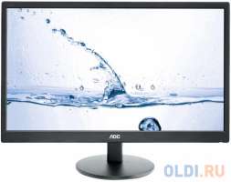 AOC Монитор 23.6" M2470SWH MVA, 1920x1080, 250 cd/m2, DCR 50M:1, D-Sub, HDMI*2, 1Wx2, Headph.Out, vesa