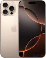 Смартфон Apple A3297 iPhone 16 Pro Max 512Gb бежевый титан моноблок 3G 4G 2Sim 6.9" 1320x2868 iOS 18 48Mpix 802.11 a/b/g/n/ac/ax/be NFC GPS Prote