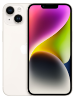 Смартфон Apple A2884 iPhone 14 128Gb 6Gb сияющая звезда моноблок 3G 4G 2Sim 6.1" 1170x2532 iOS 17 12Mpix 802.11 a/b/g/n/ac/ax NFC GPS Protect
