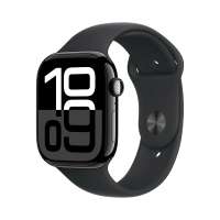 Apple Смарт-часы Watch Series 10 46mm Jet Black Aluminum Case with Black Sport Band (M/L)