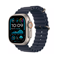 Apple Смарт-часы Watch Ultra 2 (2024) 49mm Natural Titanium Case with Navy Ocean Band (One Size)