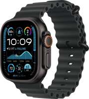 Apple Умные часы Watch Ultra 2 (2024), 49mm Titanium Black, Ocean Band MX4P3QA/A Black