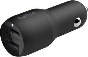 Belkin CCE002bt1MBK 2USB-A 24W+дата-кабель microUSB Black