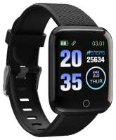 Часы Digma Smartline H2 H2B 1.3", черные