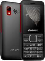 Мобильный телефон Digma C171 Linx LT2076PM 32MB 2Sim 1.77" 128x160, 0.08Mpix, GSM900/1800, FM, microSD, max16GB, черный (1521354)