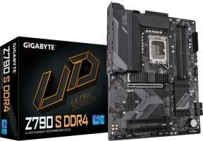 GIGABYTE Материнская плата ATX Z790 S DDR4 (LGA1700, Z790, 4*DDR4(5333), 4*SATA 6G RAID, M.2, 3*PCIe, 6*USB 3.2, 4*USB 2.0, USB Type-C, HDMI)