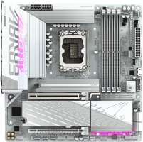 GIGABYTE Материнская плата mATX B860M AORUS ELITE WIFI6E ICE (LGA1851, B860, 4*DDR5, 4*SATA, 3*M.2, 4*USB 2.0, 2*USB 3.2, 2*USB Type-C, HDMI, DP)