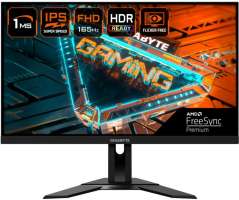 GIGABYTE Монитор 27" G27F (1920x1080, 1 ms, 250 cd/m, 12000000:1, 178°/178°) IPS, 165 Гц, HDMI 1.4 x2, DisplayPort 1.2, SB Type A x2, SPK, HAS, USB 3