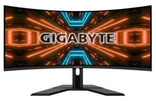 GIGABYTE Монитор 34" G34WQC A black, VA, 3440*1440, 1 ms, 178°/178°, 350 cd/m, 4000:1, 144Hz, 2*HDMI, 2*DP, Curved (822842)