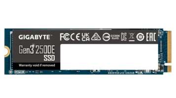 GIGABYTE Накопитель SSD M.2 2280 G325E2TB Gen3 2500E 2TB PCIe 3.0x4, NVMe 1.3 2400/2000MB/s MTBF 1.5M 480TBW