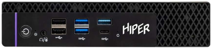 HIPER Компьютер FACTUM FT20 i3 14100/8GB/256GB SSD/UHD graphics 730/WiFi/BT/120W/Win11Pro/black