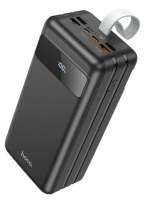 Hoco Аккумулятор внешний J86B Electric 6931474771742 60000mAh, пластик, LED, 3 USB, 8-pin, Micro, Type-C 22,5 Вт, PD3.0, цвет: чёрный (1/12)