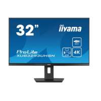 Iiyama Монитор 31,5" XUB3293UHSN-B5 3840x2160, 16:9, LED, IPS, 350cd, 1000:1, 4ms(GTG), 178/178, HDMI, DP, 2хUSB 3.2, USB Type-C, аудио, tilt, HAS, sw