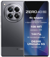 Смартфон Infinix X6861 Zero 40 5G 256Gb 12Gb черный моноблок 3G 4G 2Sim 6.78&quot; 1080x2436 Android 14 108Mpix 802.11 a/b/g/n/ac NFC GPS GSM900/1800