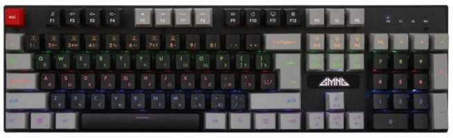 Клавиатура GMNG GG-KB760X 1908804 черная, USB, Multimedia, for gamer, LED, Outemu Red, 104 кл, 1.8м