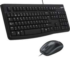Клавиатура и мышь Logitech MK120 920-002561 black, USB, RTL