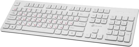 Клавиатура Oklick 505M белая, USB, slim