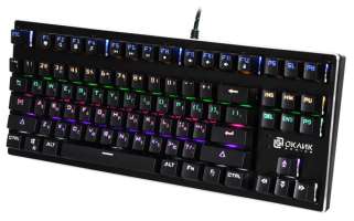 Клавиатура Oklick 967G Dark Force 1465482 механическая черный USB Multimedia for gamer LED