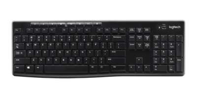 Клавиатура Wireless Logitech K270 920-003058 приемник Unifying, 2 батарейки AAA, RTL