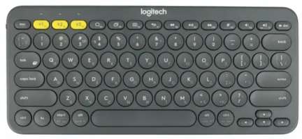 Logitech Клавиатура Wireless K380 920-007590 серая, Multi-Device, Bluetooth Classic 3.0