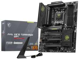 Материнская плата ATX MSI MAG X870 TOMAHAWK WIFI (AM5, AMD X870, 4*DDR5 (8400), 4*SATA 6G RAID, 4*M.2, 3*PCIE, 5Glan, WiFi, BT, 3*USB 3.2, 4*USB 2.0,