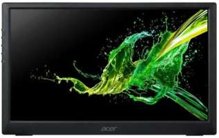 Монитор 15,6" Acer PM161QBbmiuux UM.ZP1EE.B02 black, IPS, 1920x1080, 4ms, 16:9, 250cd, 60Hz, MiniHDMI, 2*Type-C (15W), Audio Out, SPK 1Wx2, FreeSync,