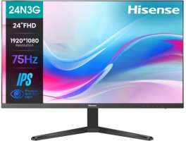 Монитор 23,8" Hisense 24N3G-PRO черный, IPS, 1920x1080, 100Hz, 5 ms, 178°/178°, 250 cd/m, 1000:1, D-sub, HDMI