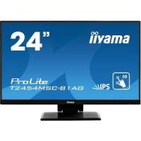 Монитор 23,8" Iiyama ProLite T2454MSC-B1AG 1920x1080, 4 мс, 250 кд/м2, 5000000:1, 178°/178°, Touch, IPS, HDMI, VGA (D-Sub), USB Type A x2, USB Type B,