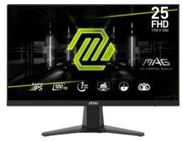 Монитор 24,5" MSI Mag 256F 9S6-3BC11H-020 1920x1080 LED, 16:9, IPS, 250cd, 1000:1, 1ms, 178/178, HDMI, DP, 180Hz, VESA, black