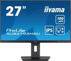 Монитор 27" Iiyama XUB2793HSU-B6 LCD, 1920x1080, 1 мс 300 кд/м2, IPS, 110Hz, HDMI, DisplayPort, USB, M/M, HAS, Pivot