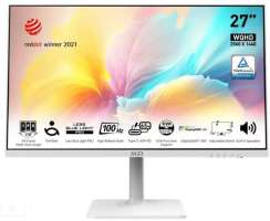 Монитор 27" MSI Modern MD272QXPW 9S6-3PB19H-225 2560x1440, 16:9, IPS, 100Hz, 1ms, 1000:1, 400cd, 178гр/178гр, HDMI, DP, 2*USB Type-A, USB Type-B, USB