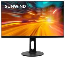 Монитор 27" SUNWIND SUN-M27BA104 black, 1920x1080, IPS, 7ms, 16:9, 2*HDMI, DP, 1000:1, 300cd, 178°/178°