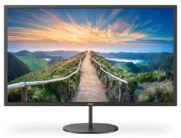 Монитор 31,5" AOC Q32V4 2560x1440, 75Гц, IPS, LED, 16:9, 4ms, HDMI, DP, 20M:1, 1200:1, 178/178, 3250cd, speakers, HAS, tilt, swivel. Black-Red