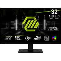 Монитор 31,5" MSI MAG 322UPF 9S6-3DC79T-014 3840x2160 LED, 16:9, IPS, 400cd, 1000:1, 100M:1, 1ms(GTG), 178/178, DP, 2xHDMI, 5xUSB, 144Hz, tilt, HAS, p