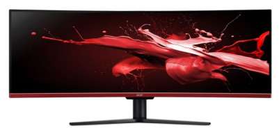 Монитор 49" Acer Nitro EI491CRPbmiiipx UM.SE1EE.P01 3840x2160, 5 мс, 400 кд/м2, 3000:1, 178°/178°, 144Гц, VA, изогнутый, HDMI 2.0 x3, DisplayPort 1.2,