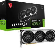 MSI PCI-E GeForce RTX 4060 Ti (RTX 4060 Ti VENTUS 3X E 8G) 8GB 2310/18000MHz HDMI/3*DP