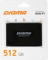 Накопитель SSD 2.5'' Digma DGSR2512GP13T Run P1 512GB SATA 6Gb/s 3D TLC 500/400MB/s MTBF 2M TBW 250