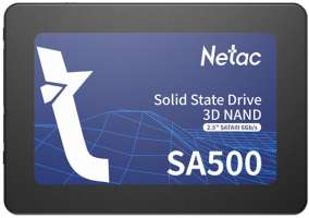 Накопитель SSD 2.5'' Netac NT01SA500-240-S3X SA500 240GB SATA 6Gb/s TLC 3D NAND 520/450MB/s