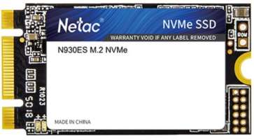 Накопитель SSD M.2 2242 Netac NT01N930ES-512G-E2X N930ES 512GB PCIe NVMe 3.0 x2 3D TLC NAND 1650/1500MB/s