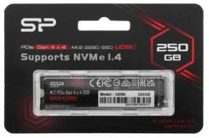 Накопитель SSD M.2 2280 Silicon Power SP250GBP44UD9005 UD90 250GB PCIe Gen4x4 4800/4200MB/s MTBF 1.5M