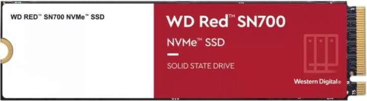 Накопитель SSD M.2 2280 Western Digital WDS250G1R0C WD Red SN700 250GB PCIe Gen 3 x 4 3100/1600MB/s IOPS 220K/180K MTTF 1.75M