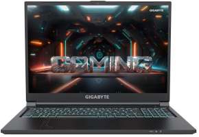 Ноутбук GIGABYTE G6 (2023) MF-G2KZ853SD i7 12650H/16GB/512GB SSD/NVIDIA GeForce RTX4050 6GB/16" FHD+ IPS/WiFi/BT/Cam/DOS/black