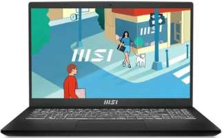 Ноутбук MSI Modern 15H 9S7-15H411-097 i7-13700H/16GB/512GB SSD/Iris Xe Graphics/15.6" FHD IPS/WiFi/BT/cam/DOS/black