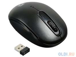 Oklick Мышь 505MW черный оптическая (1000dpi) беспроводная USB (3but)