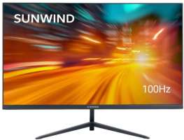 SUNWIND Монитор 23,8" SM-24FV222 SM24VB01 черный VA 5ms 16:9 HDMI матовая 250cd 178гр/178гр 1920x1080 100Hz FreeSync VGA FHD