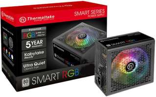 Thermaltake Блок питания ATX Smart RGB 500W PS-SPR-0500NHSAWE-1 aPFC, 120mm FAN, КПД 80+, Ret